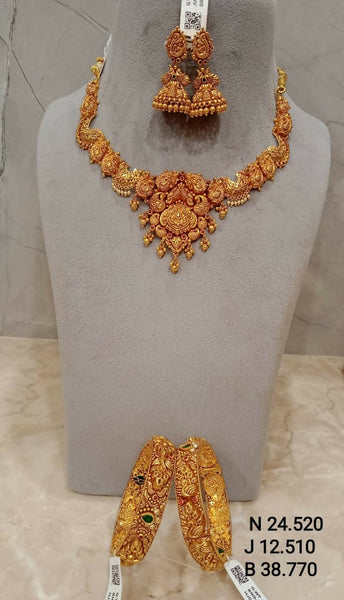 Antique Temple Necklace & Bangles