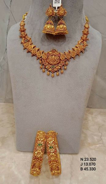 Antique Temple Necklace & Bangles