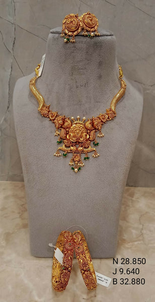 Antique Temple Necklace & Bangles