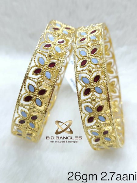 Fancy Laser Mina Bangles