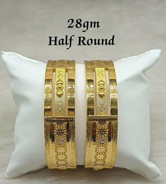 Half Round Bangles