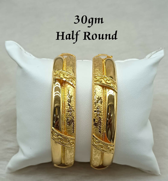 Half Round Bangles