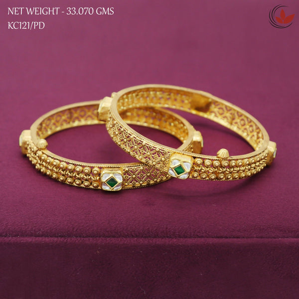 Kundan Antique Bangles