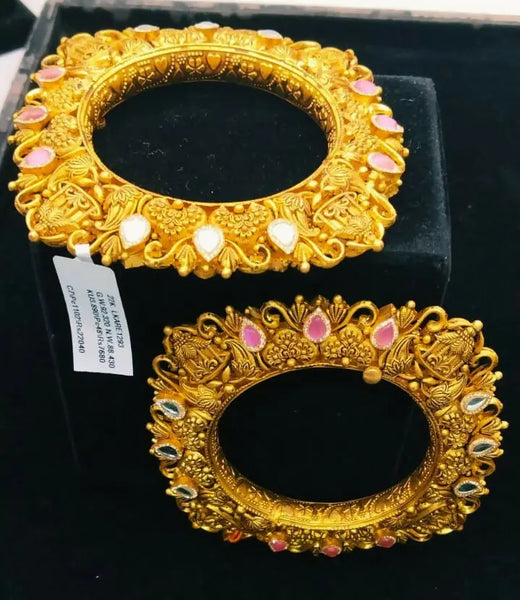 Kundan Antique Bangles