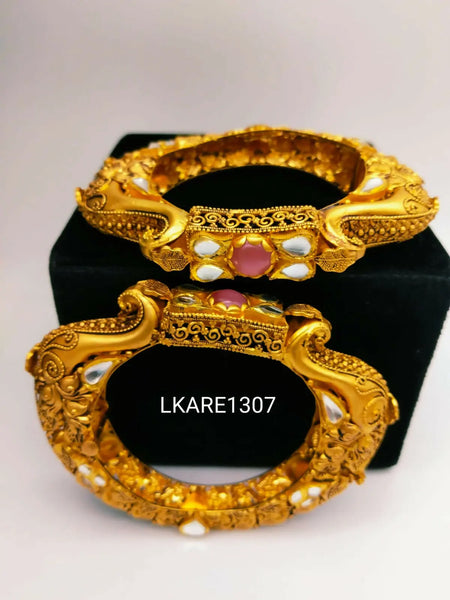 Kundan Antique Bangles