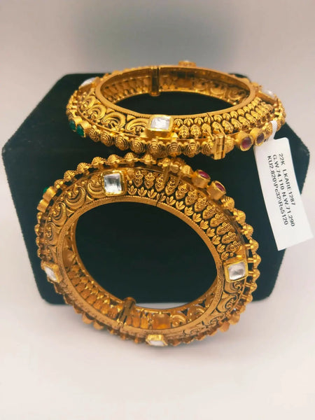 Kundan Antique Bangles