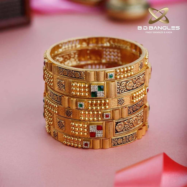 Kundan Antique Bangles