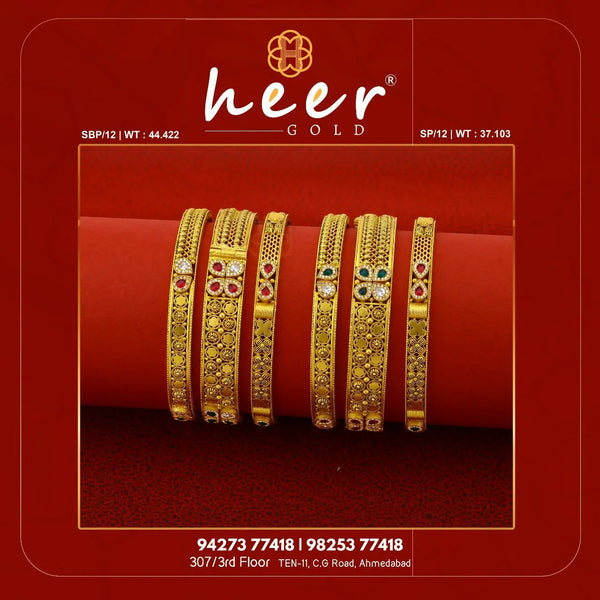 Kundan Antique Bangles