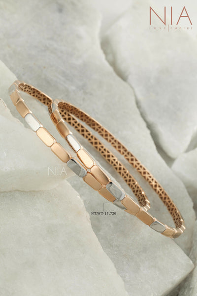 Rose Gold CZ Bangles