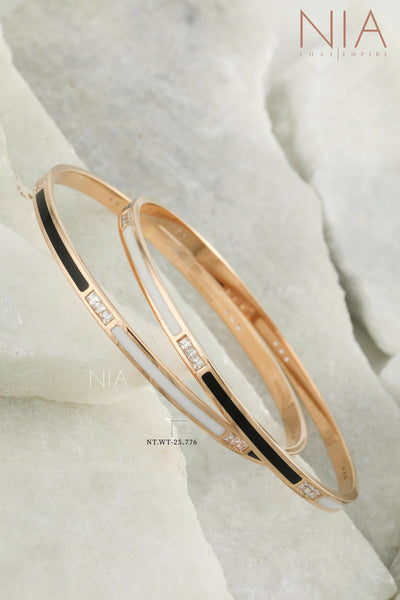 Rose Gold CZ Bangles