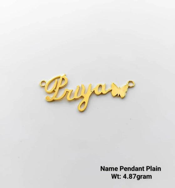 Name Pendant Plain