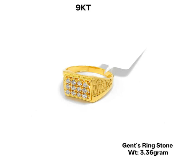 9kt Gents Ring Stone