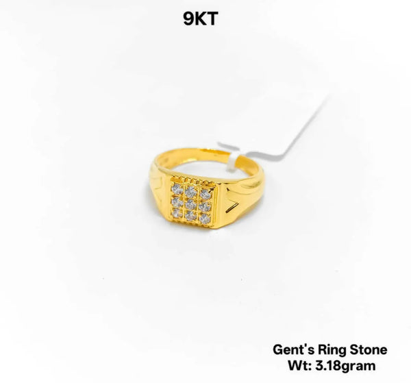 9kt Gents Ring Stone