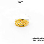 9kt Ladies Ring Plain