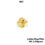 9kt Ladies Ring Plain