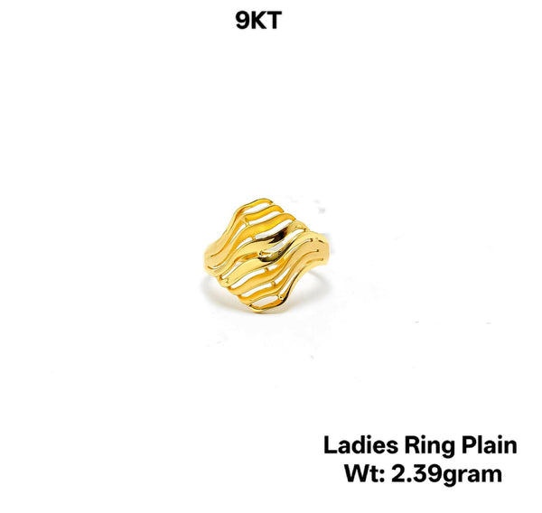 9kt Ladies Ring Plain