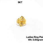 9kt Ladies Ring Plain