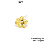 9kt Ladies Ring Plain