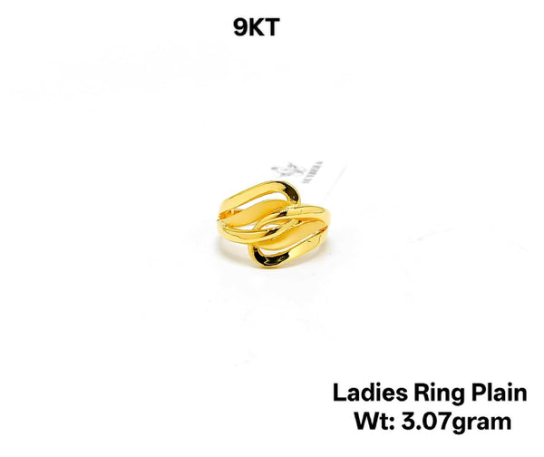 9kt Ladies Ring Plain