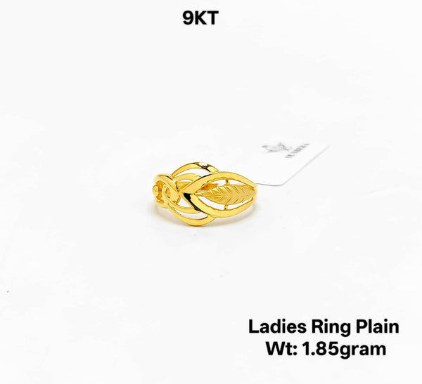 9kt Ladies Ring Plain
