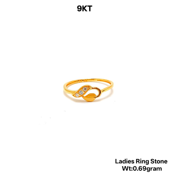 9kt Ladies Ring Stone
