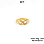 9kt Ladies Ring Stone