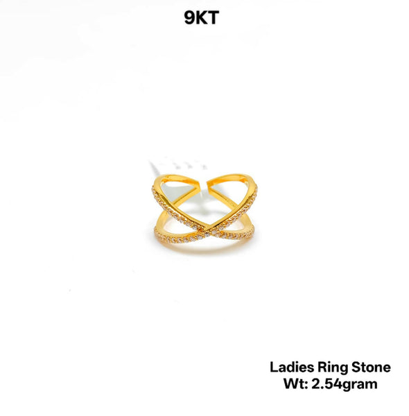 9kt Ladies Ring Stone