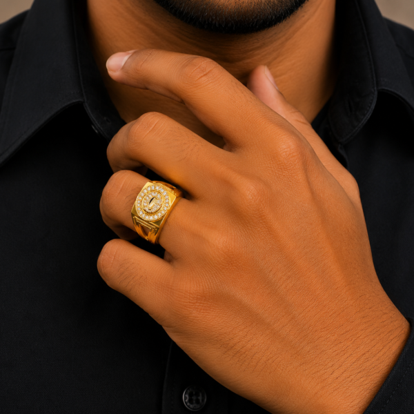 Imperial Halo Crest Gents Ring