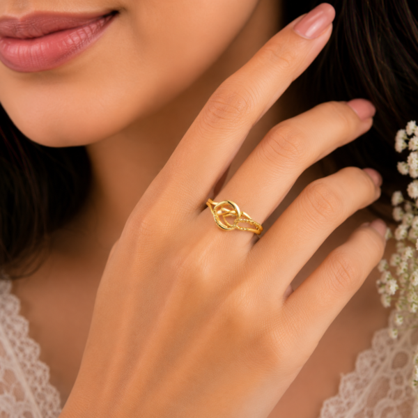 Elegant Twisted Infinity Designer Ladies Ring