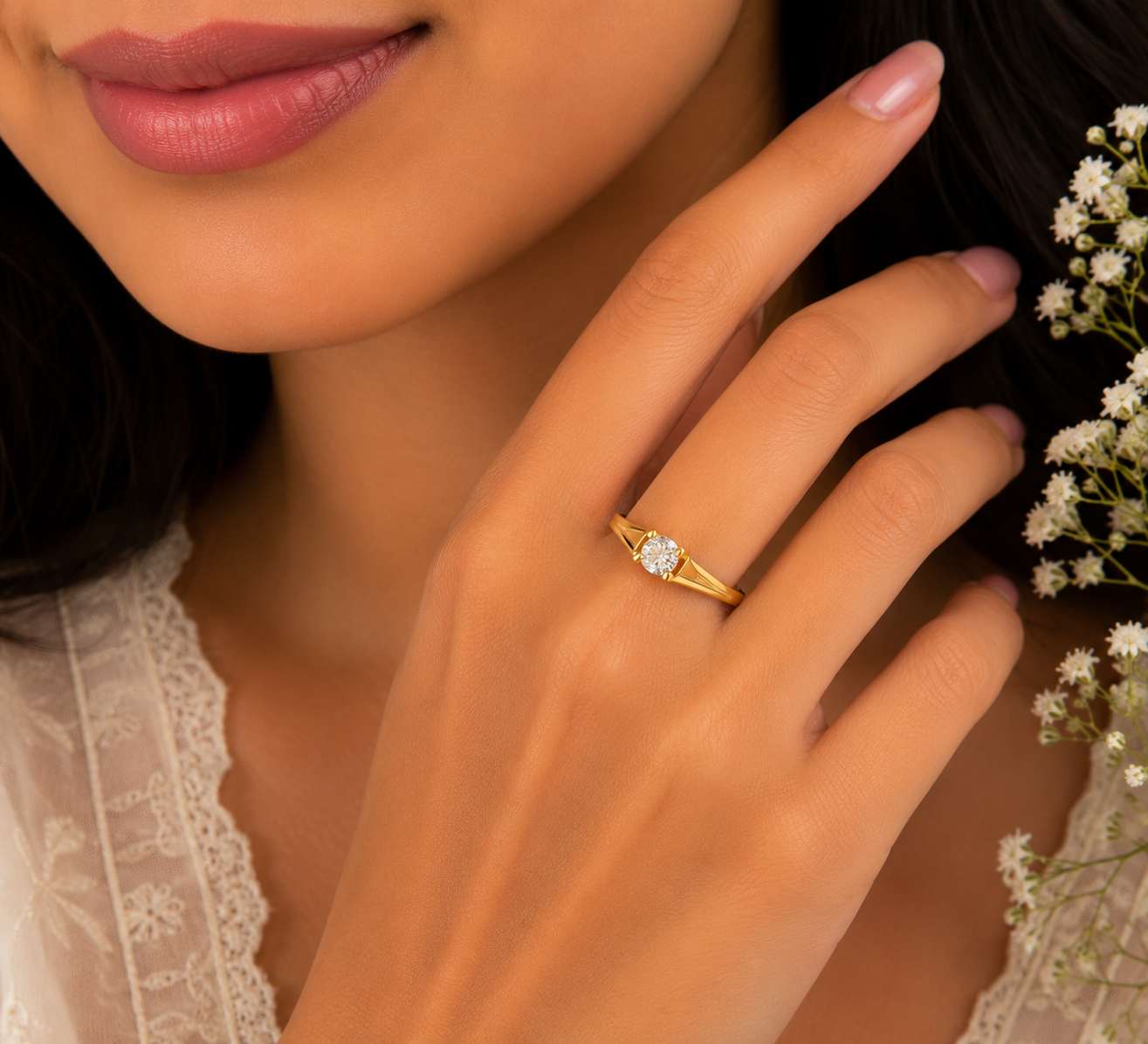 Classic Solitaire Elegance Ladies Ring