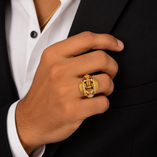 Divine Balaji Heritage Designer Gents Ring