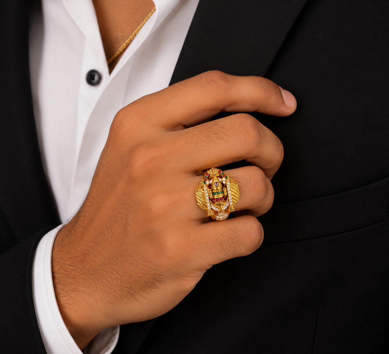 Divine Balaji Heritage Designer Gents Ring