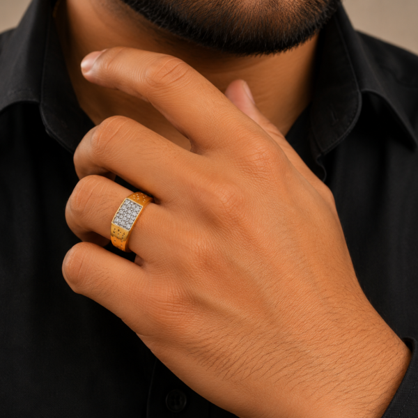 Prestige Stone Panel Gents Ring
