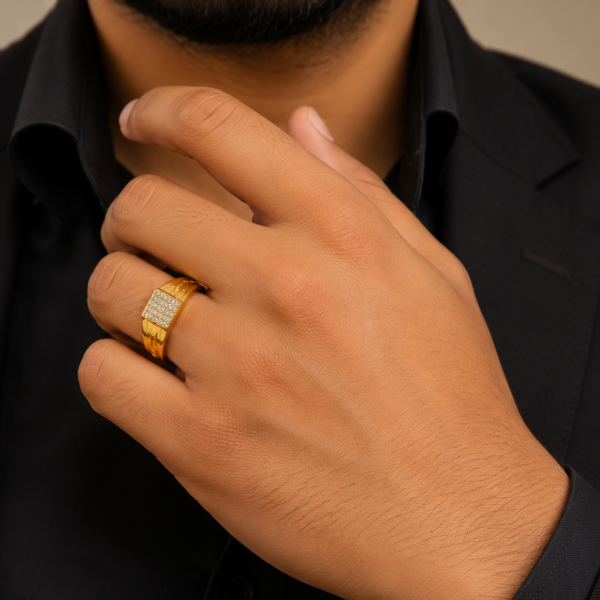 Imperial Stone Cluster Gents Ring