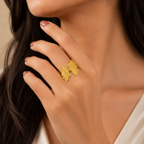 Nature Leaf Harmony Designer Ring for Women