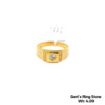 Men’s Gold Diamond Cluster Ring – Square Design Luxury Gents Ring | Maniratnam Jewellers