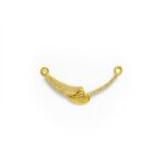 Elegant Feather Wave Mangalsutra Pendant with Contemporary Designer Finish